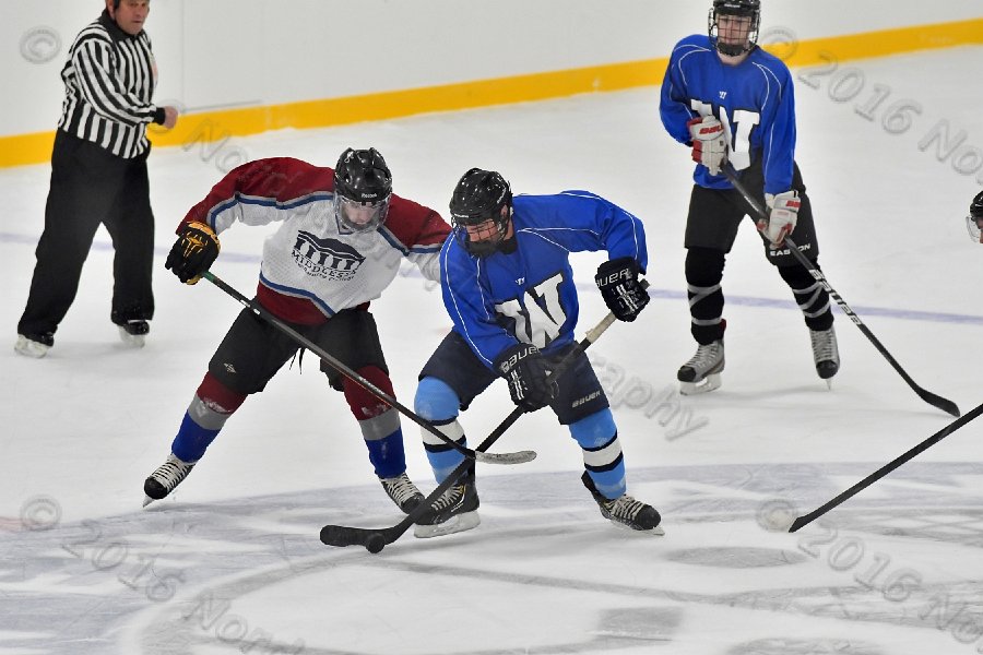 Wheaton College Men\'s Ice Hockey vs Middlesex Community College. - Photo By: KEITH NORDSTROM